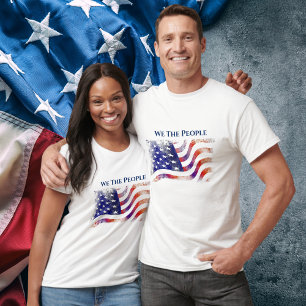 Amerikaanse Vlag - wij de Mensen - de T-shirt van