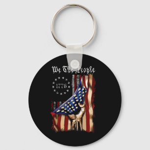 Amerikaanse Vlag Wij Het Volk Geschiedenis 1776 4e Sleutelhanger