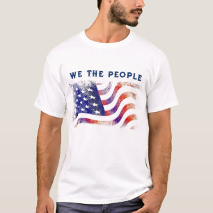 Amerikaanse vlag, wij het volk, Mannen T-shirt