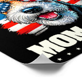 Amerikaanse vlag Wire Fox Terrier 4 juli Pat Poster (Hoek)