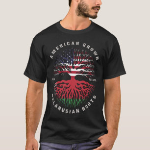 Amerikaanse vlag Wit-Rusland - Groot Wit-Rusland T-shirt