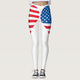 Amerikaanse vlag Witte Leggings