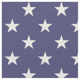 Amerikaanse vlag Witte sterren op vlag blauw Stof