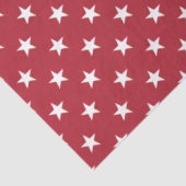 Amerikaanse vlag Witte sterren op vlag Rood Tissuepapier (Detail)
