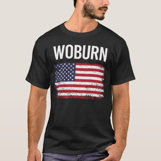Amerikaanse vlag Woburn T-shirt (Voorkant)