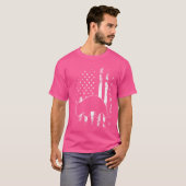 Amerikaanse vlag Wombats T-shirt (Voorkant volledig)
