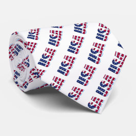 Amerikaanse vlag - Word-patroon Stropdas