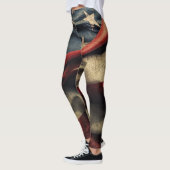 Amerikaanse vlag wuivend ontwerp leggings (Links)