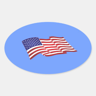 Amerikaanse vlag wuivende Stickers