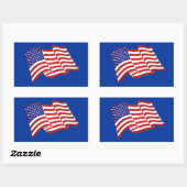 Amerikaanse vlag wuivende Stickers (Vel)
