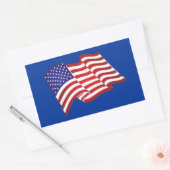 Amerikaanse vlag wuivende Stickers (Envelop)