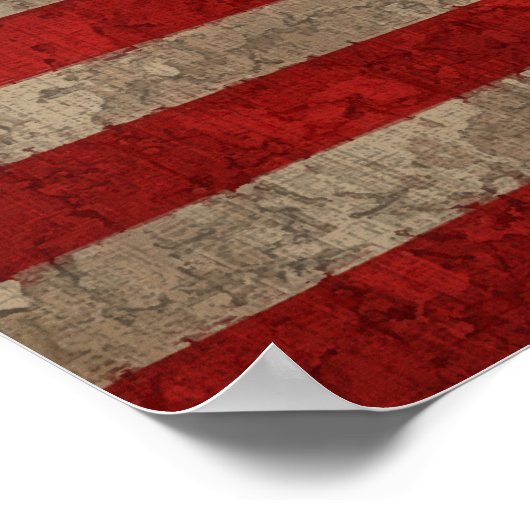 Amerikaanse vlag - xdist poster (Hoek)