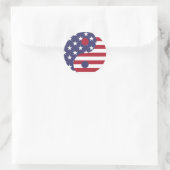 Amerikaanse vlag Yin Yang stickers (Tas)