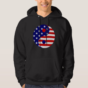 amerikaanse vlag yin yang usa hoodie