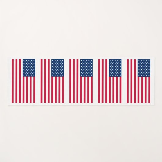 Amerikaanse vlag yogamat (Voorkant (horizontaal))
