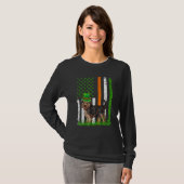 Amerikaanse vlag Yorkshire Terrier Dog St Patricks T-shirt (Voorkant volledig)