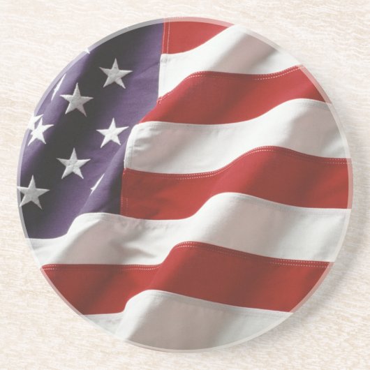 Amerikaanse vlag zandsteen onderzetter (Voorkant)