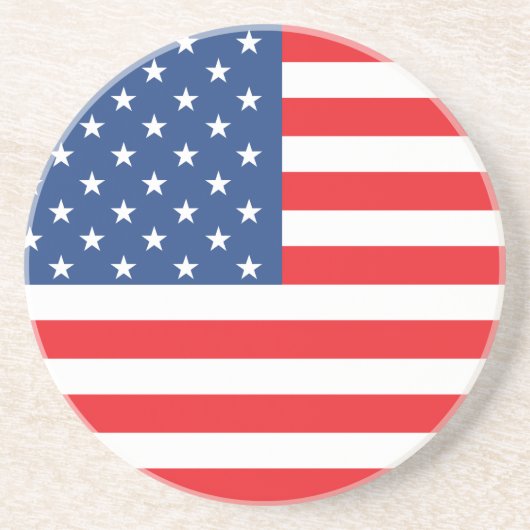 Amerikaanse vlag zandsteen onderzetter (Voorkant)