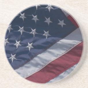 Amerikaanse vlag. zandsteen onderzetter