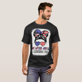 Amerikaanse vlag Ze houdt van Jezus Amerika te Chr T-shirt (Voorkant volledig)