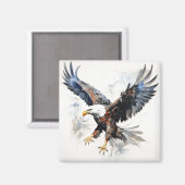 Amerikaanse vlag zeearend magneet (Voorkant / Achterkant)