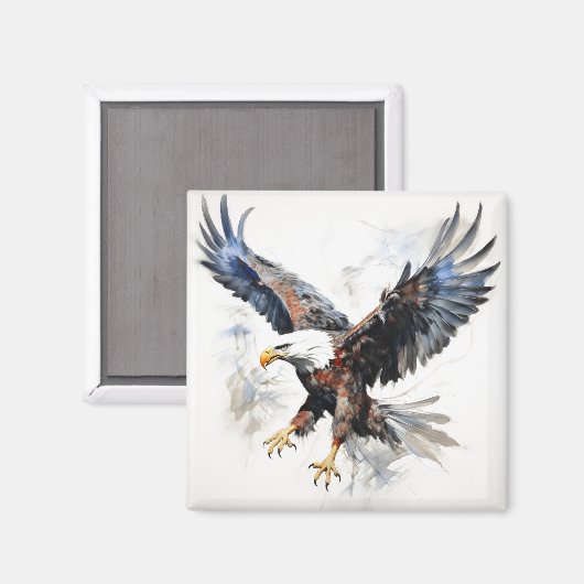 Amerikaanse vlag zeearend magneet (Voorkant / Achterkant)