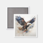 Amerikaanse vlag zeearend magneet (Voorkant / Achterkant)