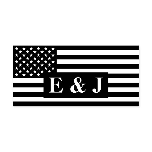 Amerikaanse vlag  zelfinktende stempel (Design)