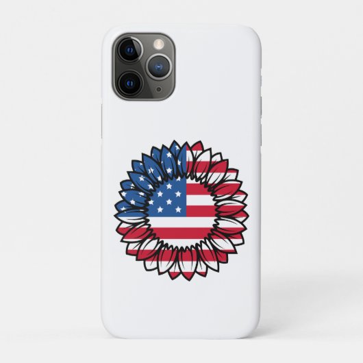 Amerikaanse vlag Zonnebloem-32222 Case-Mate iPhone Case (Achterkant)