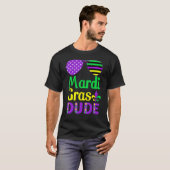 Amerikaanse vlag - zonnebril Mardi Gras Man T-shirt (Voorkant volledig)