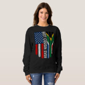 Amerikaanse vlag Zuid-Afrika vlag beste neef ooit  Trui (Voorkant volledig)