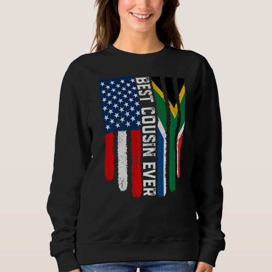Amerikaanse vlag Zuid-Afrika vlag beste neef ooit  Trui (Voorkant)