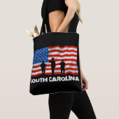 Amerikaanse vlag Zuid-Carolina Tote Bag (Dichtbij)