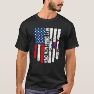 Amerikaanse vlag Zuid-Korea vlag Beste alleenstaan T-shirt