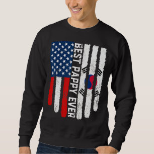 Amerikaanse vlag Zuid-Korea vlag Beste appel ooit Trui