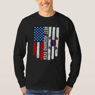 Amerikaanse vlag Zuid-Korea vlag beste man ooit F T-shirt