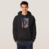 Amerikaanse vlag Zuid-Korea vlag beste nanny ooit  Hoodie (Voorkant volledig)