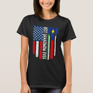 Amerikaanse vlag Zuid-Soedan vlag beste oma ooit T-shirt