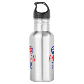 Amerikaanse vlag zuster waterfles  (Achterkant)