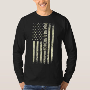 Amerikaanse vlag zwaaien Amerikaanse rode Amerikaa T-shirt