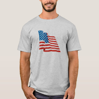 Amerikaanse vlag zwaaien t-shirt