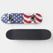 Amerikaanse vlag zwaaien - vervormen #2 skateboard (Horizontaal)