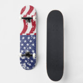 Amerikaanse vlag zwaaien - vervormen #2 skateboard (Voorkant)