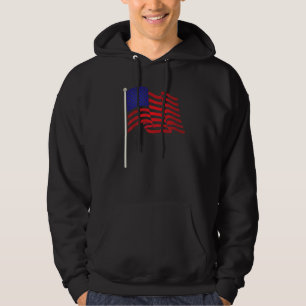 Amerikaanse vlag zwaaien VS Patriottisch Hoodie