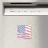 Amerikaanse vlag - zwaar getroffen magneet (Insitu (Vaatwasser))