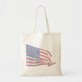 Amerikaanse vlag - zwaar getroffen tote bag