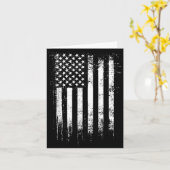 Amerikaanse vlag zwart distressed kaart (Gele Bloem)