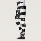Amerikaanse vlag, zwart en wit leggings (Links)