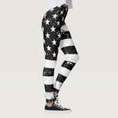 Amerikaanse vlag, zwart en wit leggings (Rechts)