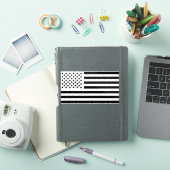 Amerikaanse vlag zwart sticker (iPad Cover)
